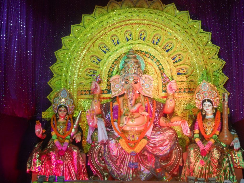 Ganesh Puja : Celebration of The Festival, Beginning to Bisarjan