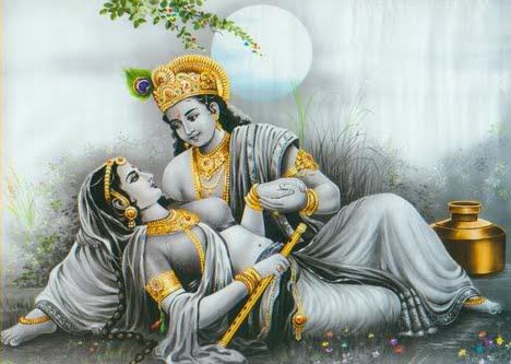 Visnu and Radha Worshi Honoring Divine Love and Devotion