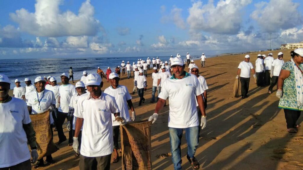 Clean Up Drive At Puri Beach